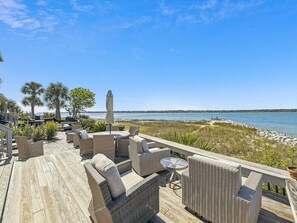 Spacious Back Deck with BBQ Grill at 49 Lands End Road