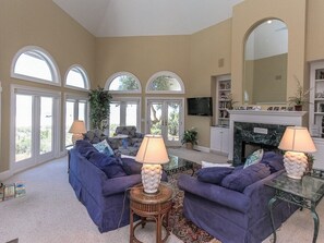 Living Room with Ocean Views at 8 Long Boat