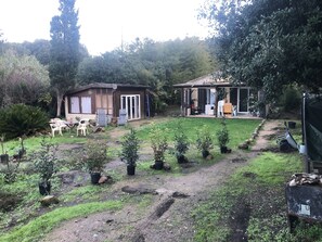 Mid-renovation view (approaching upper area from the entrance to La Casetta)