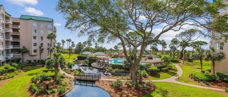 Balcony with Ocean Views at 3206 Windsor Court South
