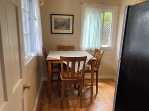 kitchen table with Colorado art