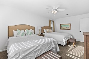 Queen bedroom at back of unit.