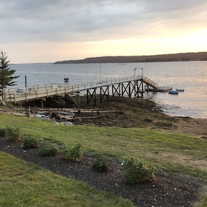 Dock damaged by winter storm. Not available for use.