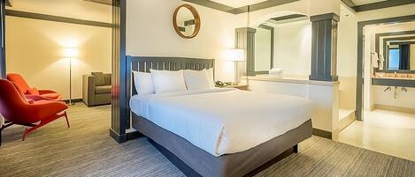 King Bed in your one bedroom suite!  Perfect for rest after a long day of adventures!