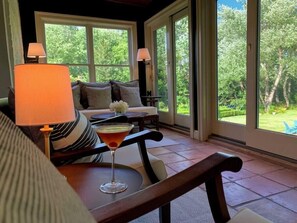 Relaxing Sunroom to start or end your day