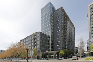 The condo has 15 floors total. The unit is on the 5th floor, on the left side.