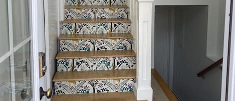 Hosts live upstairs. Rental is downstairs.