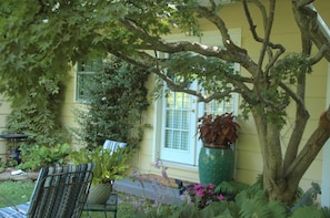 Enter through private French doors or, sit in the garden and enjoy nature.