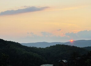 Sunset View from the Cabin’s Bakcony/Patio