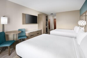 King bed and flat screen TV