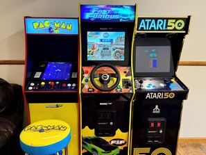The arcade has 80 games across 3 machines.