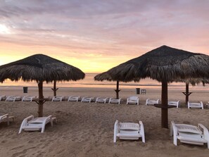 Palapas on Beach
