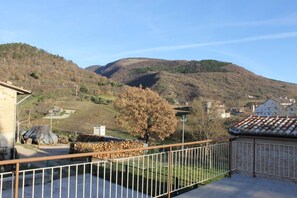 Questa è la vista del panorama dalla terrazza