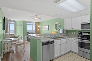 Room for everyone to gather in the kitchen!