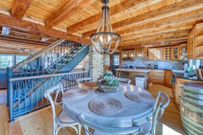 Dining area and kitchen