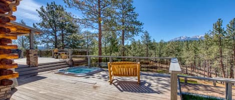 Back porch view of Pikes Peak