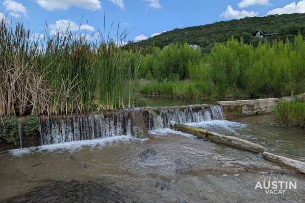 Nature’s own sound machine, where bubbling water and rustling leaves make the perfect playlist.