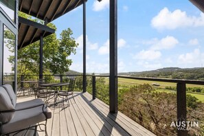 Enjoy the beautiful views on the expansive main floor deck