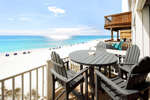 Balcony Second Level - 
Sanddollar Townhomes Unit 6 Miramar Beach Destin Florida Vacation Beach House Rentals