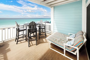 Balcony Second (Main) Level - 
Sanddollar Townhomes Unit 6 Miramar Beach Destin Florida Vacation Beach House Rentals