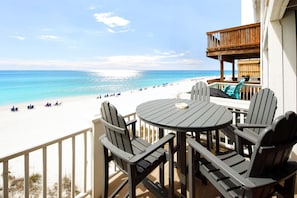 Balcony Second (Main) Level - 
Sanddollar Townhomes Unit 6 Miramar Beach Destin Florida Vacation Beach House Rentals