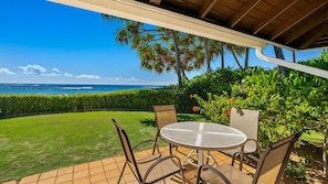 Kiahuna Plantation #200 - Beachfront Dining Lanai - Parrish Kauai