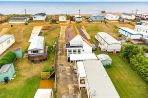 Ocean Drive, Heacham: Showing Ocean Drive and the sea beyond