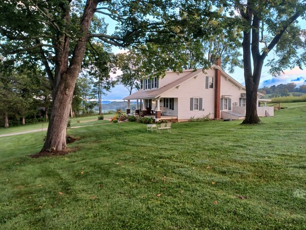 Summer! Large 1.5 acre yard with a 2.5 acre field across the street.