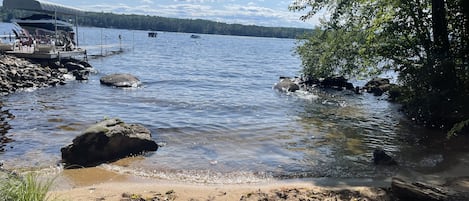 Lovely sandy beach to relax on!