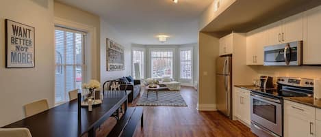 Spacious dining area