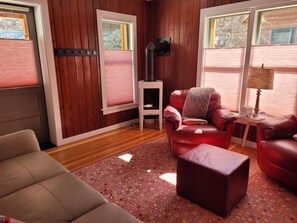 Propane fireplace for those chillier evenings