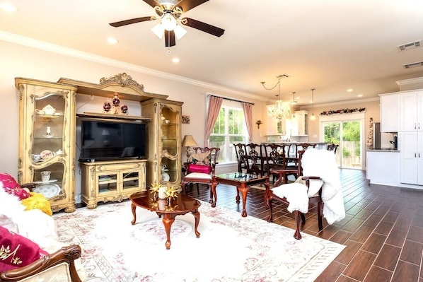 Spacious open floor plan.