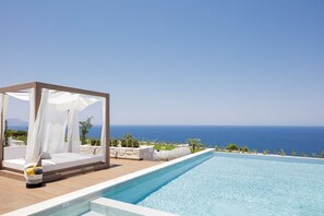 Spacious outdoor lounging area perfect for sunbathing or relaxation.