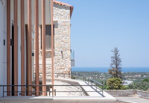 A modern Cretan hideaway complete with beautiful views.