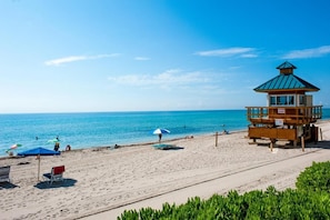 Enjoy your vacay on the property located right on the beach!