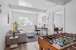 Kick back with some foosball!