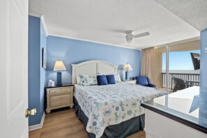 Awaken each morning to gorgeous ocean views from the primary bedroom.
