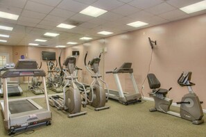 No need to leave your exercise routine at home. Work out on-site.
