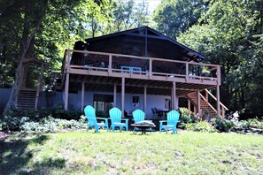 View from the left of the property facing the lakeside of the house