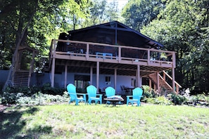 View from the left of the property facing the lakeside of the house