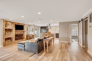 Living Room | Kitchen View | Palm Coast Short-Term Rental