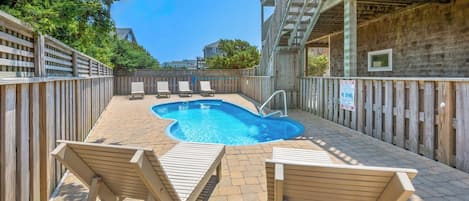 Surf or Sound Realty - 967 - Sailor's Delight - Pool Area -2