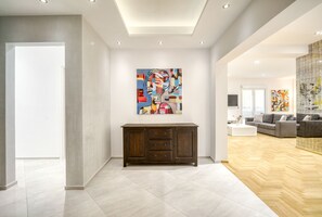 Entrance lobby of condo apartment