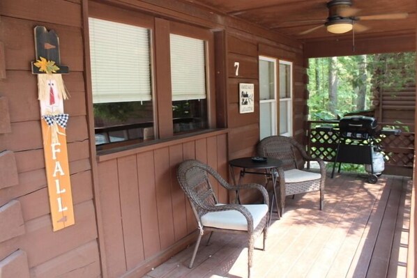 Front Porch with Gas Grill