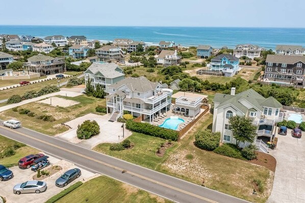 Front Aerial of Corolla Coastin