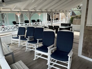 Plenty of seating on the wrap around porch