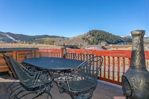 Enjoy Dining On Large Private Deck with Views