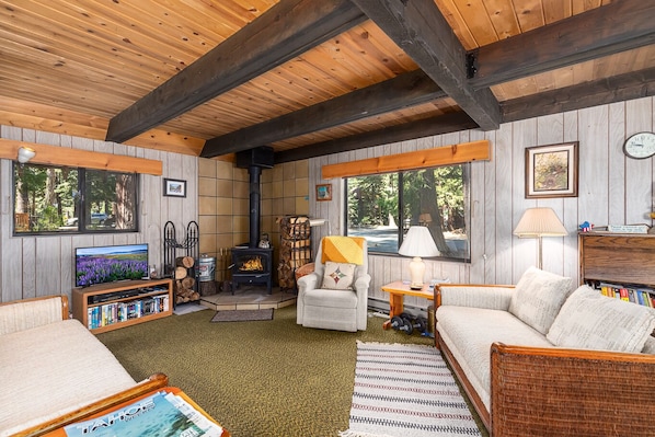 Living Area with Fireplace