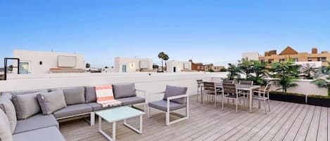 Rooftop views of Hollywood, California.