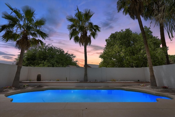 Beautiful private pool in the backyard!